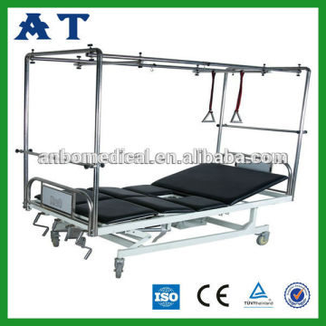 hospital bed with potty-hole six function traction bed